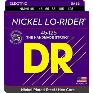 Струны для 5-ти струнных бас гитар DR String NMH5-45 NICKEL LO-RIDER