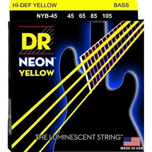 Струны для бас-гитары DR String NYB-45 HI-DEF NEON