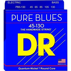 Струны для бас-гитары DR String PB5-130 PURE BLUES