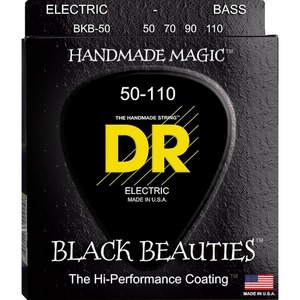 Струны для бас-гитары DR String BKB-50 - BLACK BEAUTIES