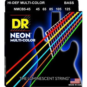 Струны для бас-гитары DR String NMCB5-45 - HI-DEF NEON