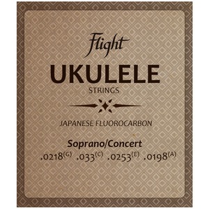 Струны для укулеле сопрано и концерт Flight FUSSC-100