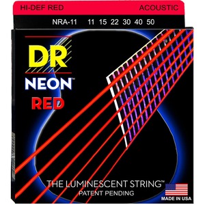 Струны для акустической гитары DR String NRA-11 HI-DEF NEON
