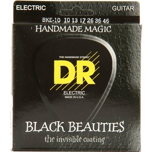 Струны для электрогитары DR String BKE-10 BLACK BEAUTIES