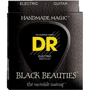 Струны для 7-ми струнной электрогитары DR String BKE7-11 BLACK BEAUTIES