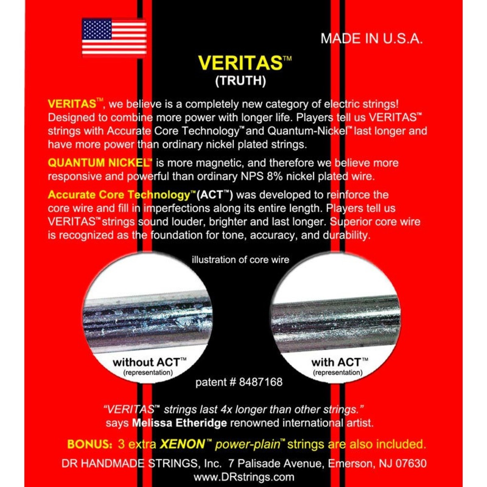 Струны для электрогитары DR String VTE-10