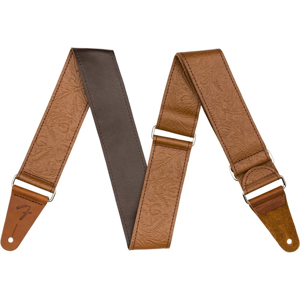 Ремень для гитары Fender Tooled Leather Guitar Strap 2 Brown