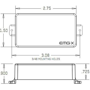 Звукосниматель EMG 60X-CHROME