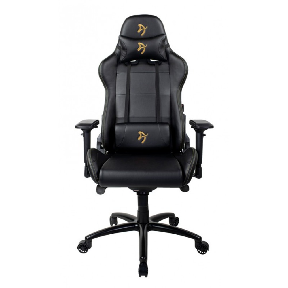 Кресло игровое Arozzi Verona Signature Black PU Gold Logo