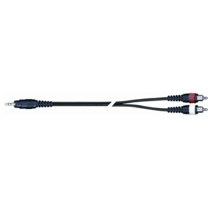 Кабель аудио 1xMini Jack - 2xRCA QUIK LOK AD40-3K 3.0m