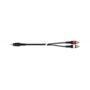 Кабель аудио 1xMini Jack - 2xRCA QUIK LOK AD40-3K 3.0m