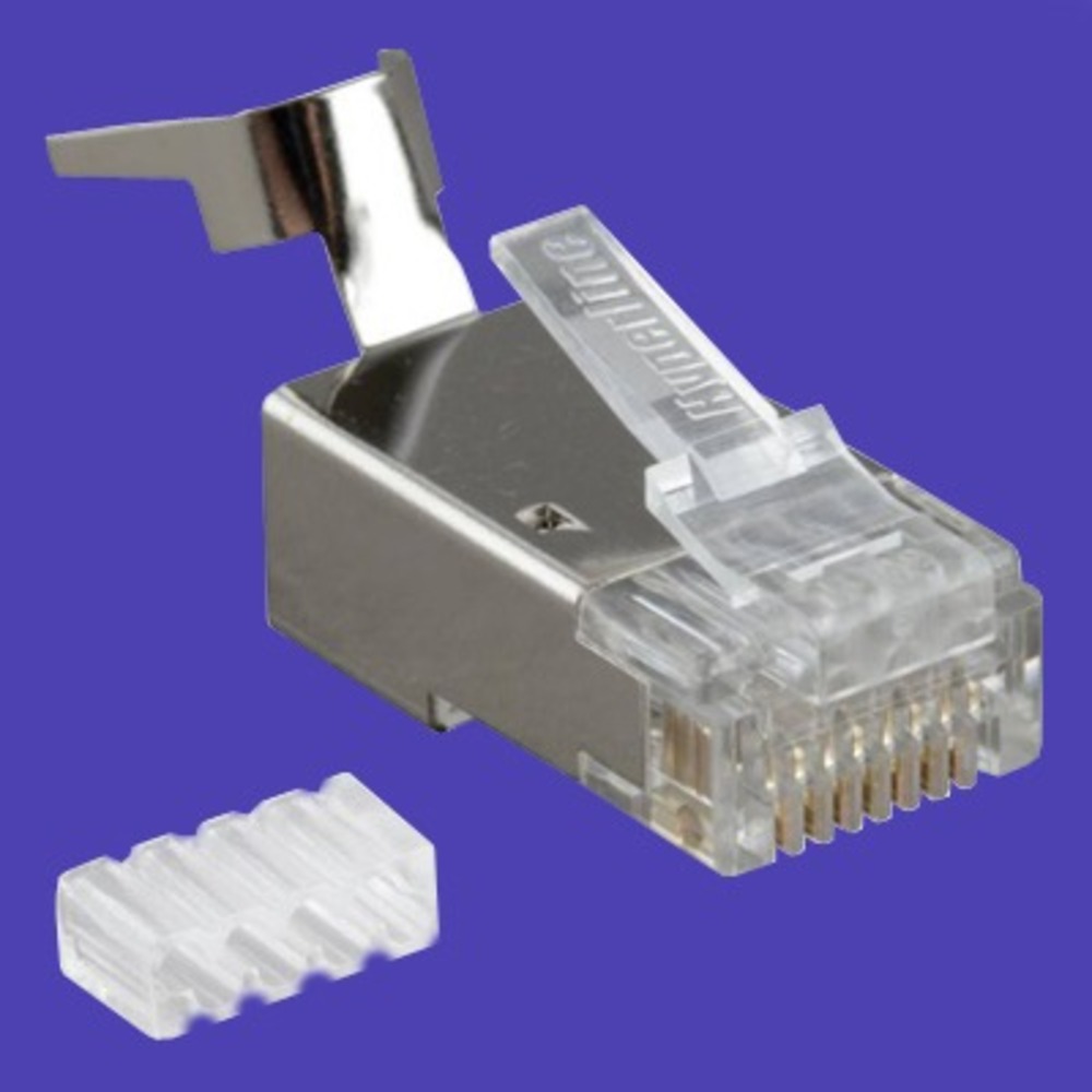 Разъем RJ45 Hyperline PLUG-8P8C-UV-C6-TW-SH (1 шт)