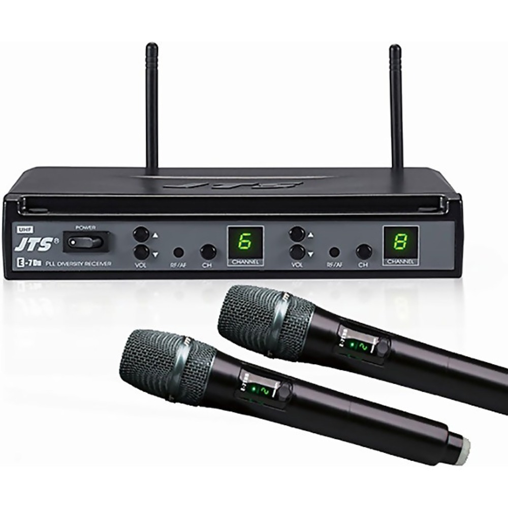Радиосистема на два микрофона JTS E-7Du/E-7THD 690-726 МГц