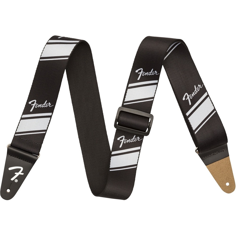 Ремень для гитары Fender 2 COMPETITION STRIPE STRAP SILVER