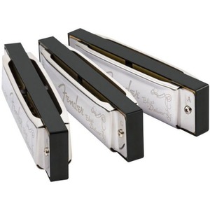 Губная гармошка Fender Blues Deluxe Harmonica Pack of 3 with Case