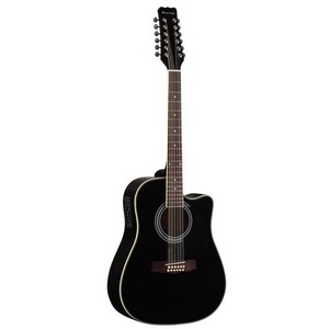 Электроакустическая гитара Martinez W-1212CEQ/BK