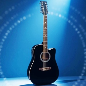 Электроакустическая гитара Martinez W-1212CEQ/BK