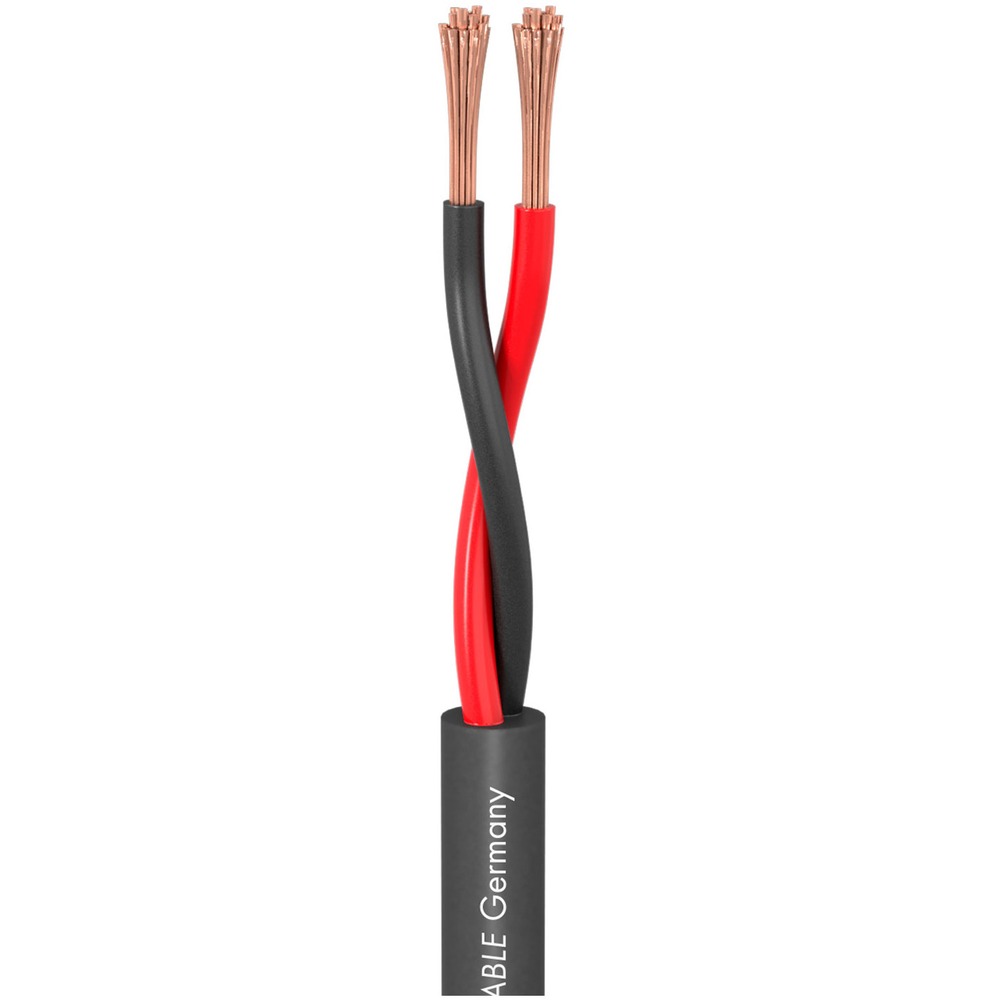 Кабель акустический с катушки двухжильный Sommer Cable 415-0051 Meridian Mobile SP215 Black