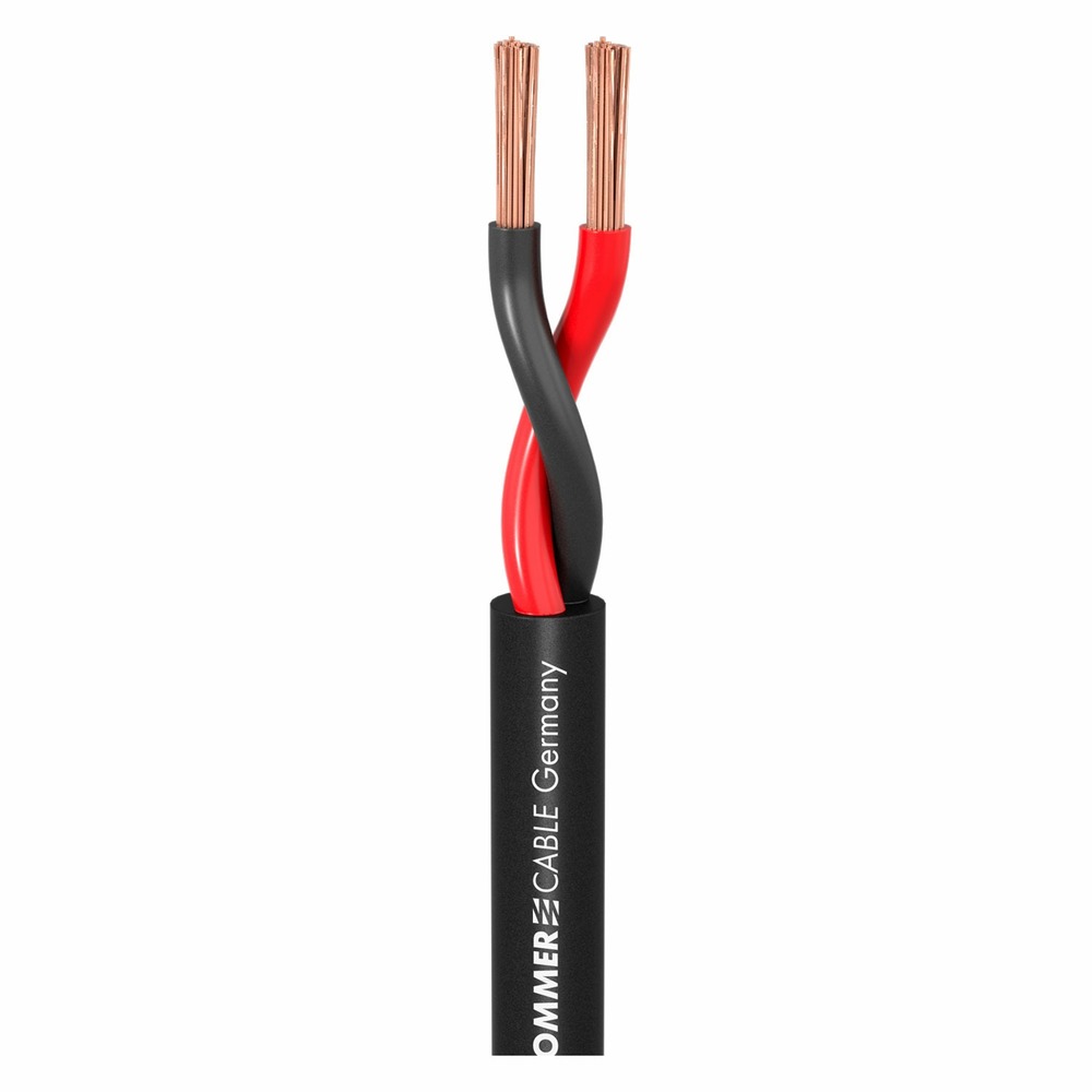 Кабель акустический с катушки двухжильный Sommer Cable 440-0051 Meridian Mobile SP240 Black