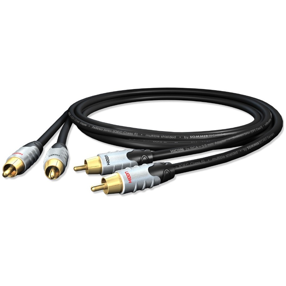 Кабель аудио 2xRCA - 2xRCA HIC-ON HIA-C2C2-0075 0.75m