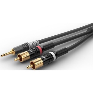 Кабель аудио 1xMini Jack - 2xRCA Sommer Cable HBP-3SC2-0030 0.3m