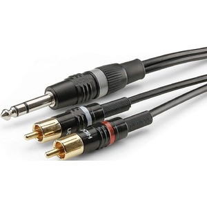 Кабель аудио 1xJack - 2xRCA Sommer Cable HBP-6SC2-0090 0.9m