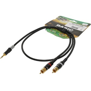 Кабель аудио 1xMini Jack - 2xRCA Sommer Cable HBP-3SC2-0090 0.9m