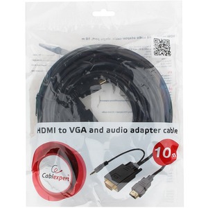 Кабель HDMI - VGA Cablexpert A-HDMI-VGA-03-10M 10.0m