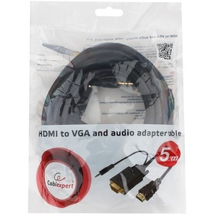 Кабель HDMI - VGA Cablexpert A-HDMI-VGA-03-5M 5.0m