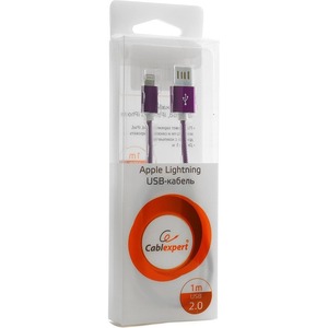 Кабель USB 2.0 Тип A - Lightning Cablexpert CCB-ApUSBp1m 1.0m