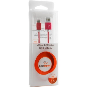 Кабель USB 2.0 Тип A - Lightning Cablexpert CCB-ApUSBr1m 1.0m