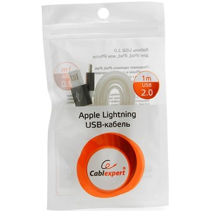 Кабель USB 2.0 Тип A - Lightning Cablexpert CC-ApUSBgy1m 1.0m