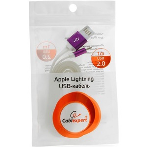 Кабель USB 2.0 Тип A - Lightning Cablexpert CC-ApUSBp1m 1.0m