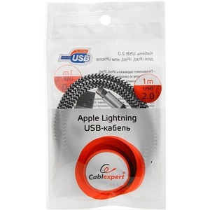 Кабель USB 2.0 Тип A - Lightning Cablexpert CC-ApUSB2sr1m 1.0m