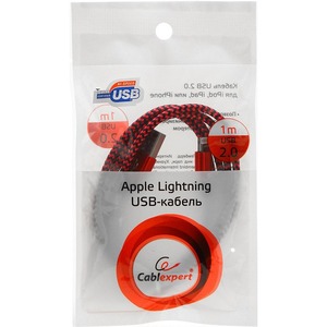 Кабель USB 2.0 Тип A - Lightning Cablexpert CC-ApUSB2pe1m 1.0m