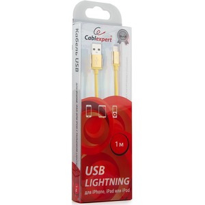 Кабель USB 2.0 Тип A - Lightning Cablexpert CC-S-APUSB01Y-1M 1.0m