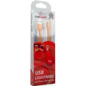 Кабель USB 2.0 Тип A - Lightning Cablexpert CC-S-APUSB01O-1M 1.0m