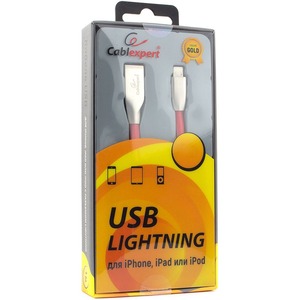 Кабель USB 2.0 Тип A - Lightning Cablexpert CC-G-APUSB01R-1M 1.0m