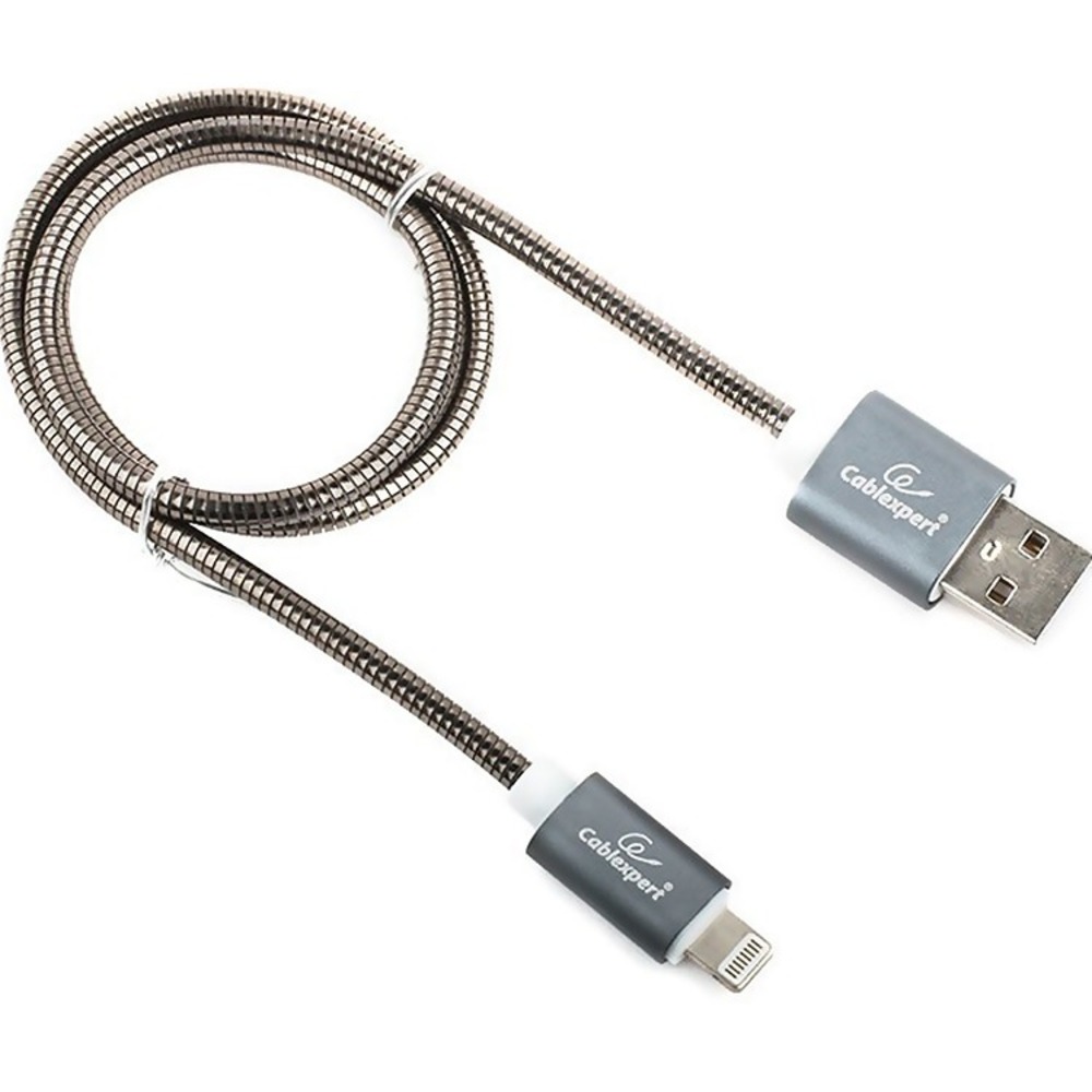 Кабель USB 2.0 Тип A - Lightning Cablexpert CC-G-APUSB02Gy-1M 1.0m