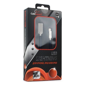Кабель USB 2.0 Тип A - Lightning Cablexpert CC-P-APUSB02Bl-1M 1.0m