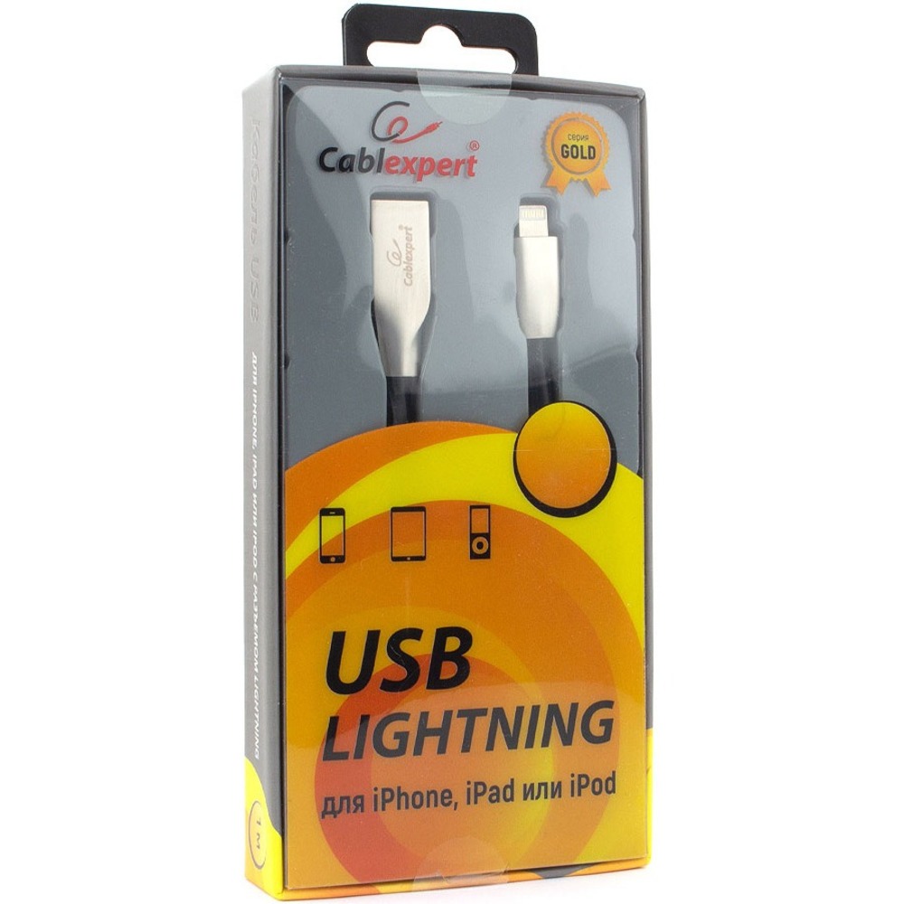 Кабель USB 2.0 Тип A - Lightning Cablexpert CC-G-APUSB01Bk-1.8M 1.8m