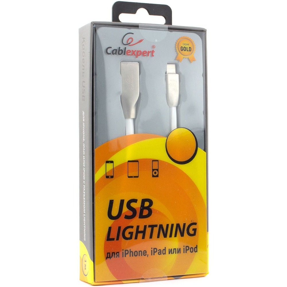 Кабель USB 2.0 Тип A - Lightning Cablexpert CC-G-APUSB01W-1.8M 1.8m