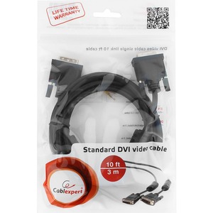 Кабель DVI - DVI Cablexpert CC-DVI-BK-10 3.0m