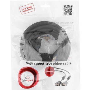 Кабель DVI - DVI Cablexpert CC-DVI2-BK-15 4.5m