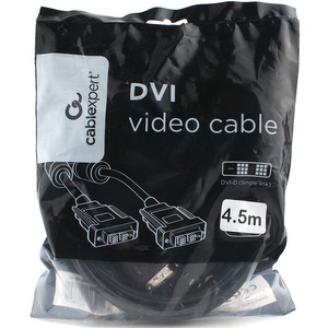 Кабель DVI - DVI Cablexpert CC-DVIL-BK-15 4.5m