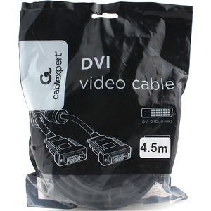 Кабель DVI - DVI Cablexpert CC-DVI2L-BK-15 4.5m