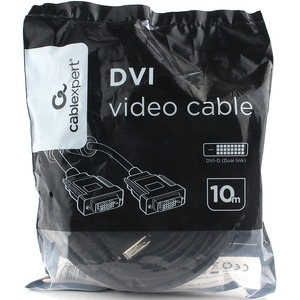 Кабель DVI - DVI Cablexpert CC-DVI2L-BK-10M 10.0m
