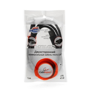 Кабель USB 2.0 Тип A - B micro Cablexpert CC-mUSBDS-1M 1.0m