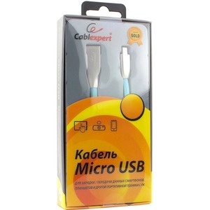 Кабель USB 2.0 Тип A - B micro Cablexpert CC-G-mUSB01Bl-1M 1.0m