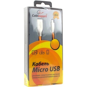 Кабель USB 2.0 Тип A - B micro Cablexpert CC-G-mUSB01O-1M 1.0m